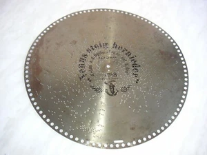 Venus steig hernieder Polyphon Blechplatte 39,5cm Spieluhr music disc 15 1/2" - Bild 1 von 2