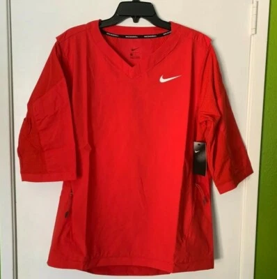 Nike Hot Chaqueta/Rompevientos Para Hombre Talla M Manga 3/4 Rojo Nuevo Con Etiquetas Foto 1 de 4