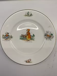 Vintage 1950’s Nursey Rythmes Plate Little Red Riding Hood - Picture 1 of 5