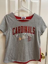 Touch By Alyssa Milano Cropped St Louis Cardinals Short Sleeve Shirt SzS 