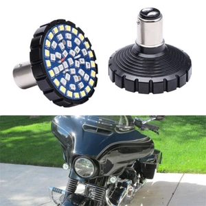 Per Harley Street Road Glide Ambra LED Freno Segnale di Direzione Freno Indicatore di Direzione Luce 1157 Lampadina - Foto 1 di 6