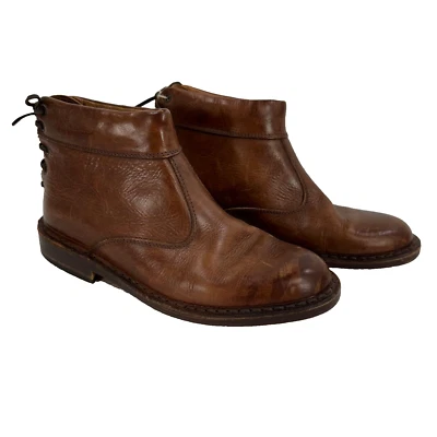 Francesco Da Firenze 棕色皮革踝靴女式 7 码 - 查看详情 — 第 1/4 张图片