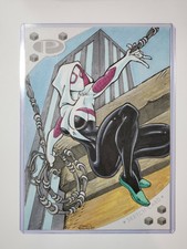 2017 Marvel Premier 5x7 Sketch Card Spider-Gwen By Sean Forney