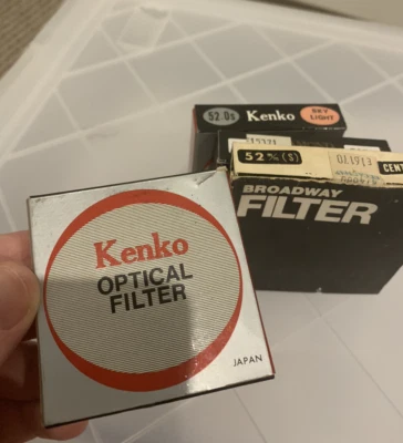 Kenko Lense Filter 52mm P.L + Sky Light + Kenko Diamond Filter + Broadway Filter - Image 1 of 2