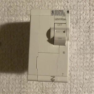 Leviton LB250-T 50A 2-Pole Plug-On Standard Branch Circuit Breaker, READ DESCRIP - Picture 1 of 4