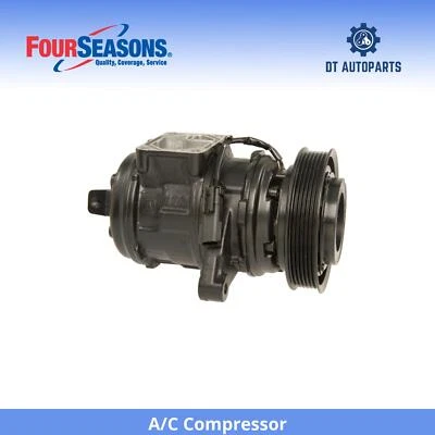 For 1999-2004 Jeep Grand Cherokee 4.0L L6 A/C Compressor 4 Seasons 2000 2001 - Image 1 of 4