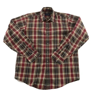 GANT Rugger Foxhunt Plaid Long Sleeve Button From Shirt Men's Medium Red - Picture 1 of 6