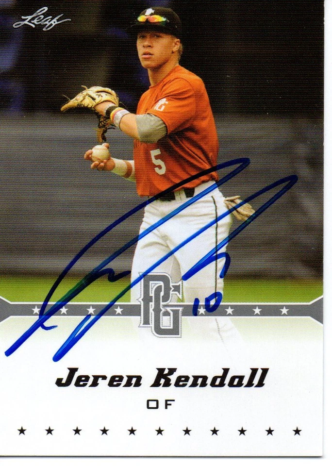 Jeren Kendall 2013 Leaf Perfect Game Signed Card - Image 1 of 1