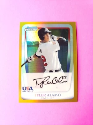 2011 Bowman Draft Chrome Prospects Gold Refractor /50 Tyler Alamo #BDPP92 - Image 1 of 4