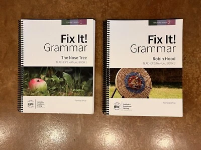 IEW Fix It! Grammar: Books 1 & 2 Teacher’s Manual LIKE NEW - Image 1 of 4
