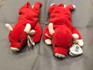 Ultra Rare Ty Beanie Baby Tabasco ERROR Tag Snort Poem ERROR Red Bull HOT - Picture 1 of 10