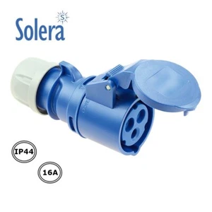 PRESA INDUSTRIALE FEMMINA CEE MONOFASE PER CAVO ELETTRICO 16A PROT. IP44 3 POLI - Foto 1 di 1