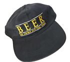 Vintage BEER Novelty Souvenir Gag Hat "See Double & Feel Single" CAP Adjustable