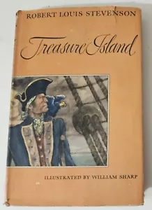 Vintage 1949 Treasure Island HC Robert Louis Stevenson Illust von William Sharp - Bild 1 von 11