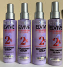 Lot Of 4 Loreal Elvive Hyaluron +Plump Replumping Moisture Hair Serum 4.4 Oz Ea