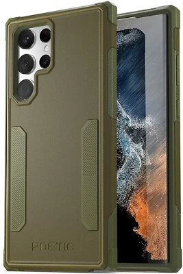 Poetic Neon Series Case for Samsung Galaxy S22 Ultra 5G Cover Military Green - Image 1 of 4