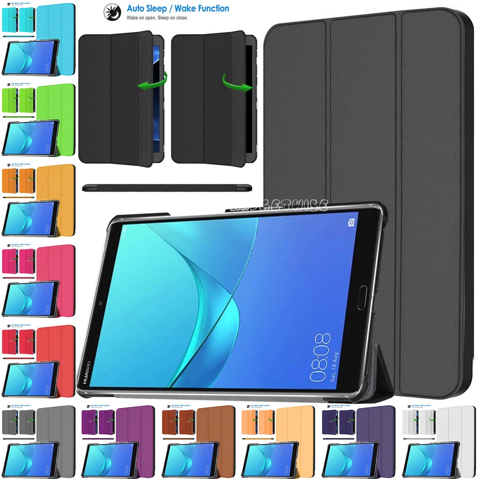 Smart Case Flip Magnetic Stand Cover Fits Huawei MediaPad M5 8 (8.4" Inch) 2018 - Image 1 of 1