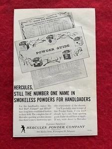 Vintage 1960 Print Ad Hercules Powder Company Gun Powder Ammunition Ad - Picture 1 of 7