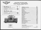 Panther Kallista Prices & Options C1983 Uk Market Single Sheet Brochure 1.6 2.8