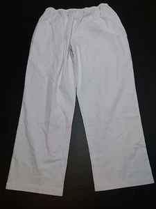 Blair Pants Womens Size 20W White With Lavender  Hue Woven Casual Pants New - Picture 1 of 3