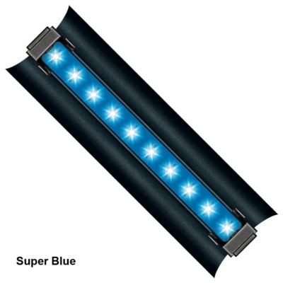 WAVE POINT 2x 12/18/24/30/36/48" HO 1W Aquarium LED Light Super Blue Actinic Water Resist