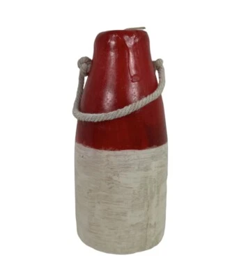 Handmade Nautical Buoy Citronella Wax Candle - Red - Image 1 of 3