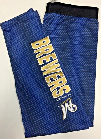 Milwaukee Brewers MLB Boy's Stretch Pants XS 4/5 Cover