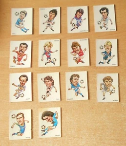 ED. PANINI  LOTTO DI 14 CARICATURE CALCIATORI DIVERSE  1983-84  ORIGINALE !!!!! - Foto 1 di 2