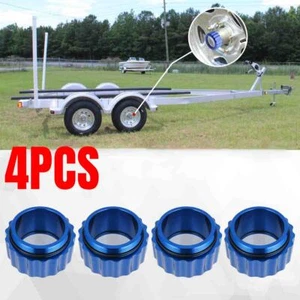 4pcs Aluminum Oil Bath Hub Cap w/O-Ring Fit 10" 5 Lug Hub and Drum for EZ-Loader - Imagen 1 de 12
