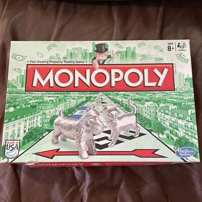 Board Game MONOPOLY Classic with Cat Token HASBRO Ages 8+ Players 2-6 - Image 1 of 4