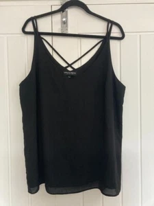 Dorothy Perkins - Size 20 - Women's Black Cami Vest Top with cross straps - Picture 1 of 2