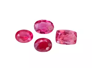 1.20cts Purple pink natural spinel cushion cut 4pcs loose gemstones "see video" - Picture 1 of 2
