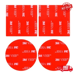 4 Pack Heavy Duty round Double-Sided Tape (2-Inch Diameter) - 3M VHB Adhesive Mo - Picture 1 of 4