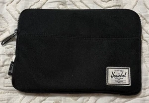 Herschel Black Tablet Sleeve Bag with Zipper, 100% Polyester, New Condition - Picture 1 of 7