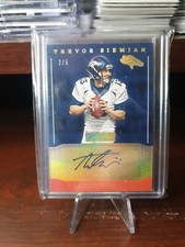 2016 Panini Donruss Signature Series Trevor Siemian #5 Auto GOLD SSP 2/5