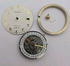 Vintage Hamilton ESA 536.121 Watch Movement Beech Craft 25 Year Dial - Picture 1 of 9