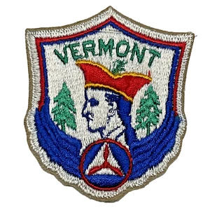 Original Military Army CAP Civil Air Patrol Vermont Wing Cut Edges Patch - Picture 1 of 2