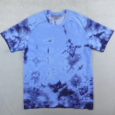 Lululemon Metal Vent Tech 2.0 Short Sleeve Shirt Mens L Disconnect Marble Dye - Image 1 of 4