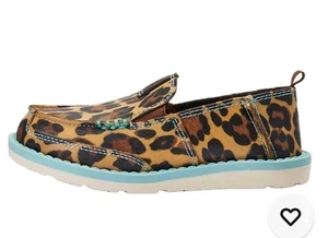 Ariat Toddler Girl's Natalie Leopard Print Cruiser Shoe. Size 7 A443001302 - Picture 1 of 6