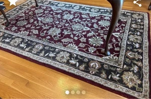 5 X 8 Ft Wool Surya Burgundy Oriental Style Rug * Local Pick-up Only 27012* - Picture 1 of 5