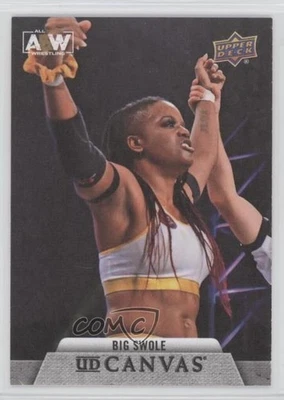2021 Upper Deck AEW All Elite Wrestling Canvas Big Swole #C-25 Rookie RC - Image 1 of 2