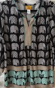 Ruby Rd. Large Top Elephant Tunic - Picture 1 of 9
