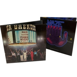 Maze double vinyl LP twin set Live LA New Orleans Frankie Beverly UK 1980s - Picture 1 of 12