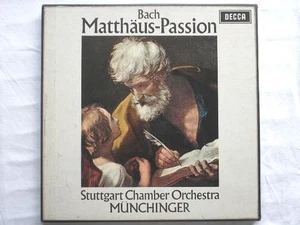 Karl Munchinger Bach Matthaus Passion 4LP Decca SET288-91 EX/EX 60er Jahre 4 LPs b... - Bild 1 von 5