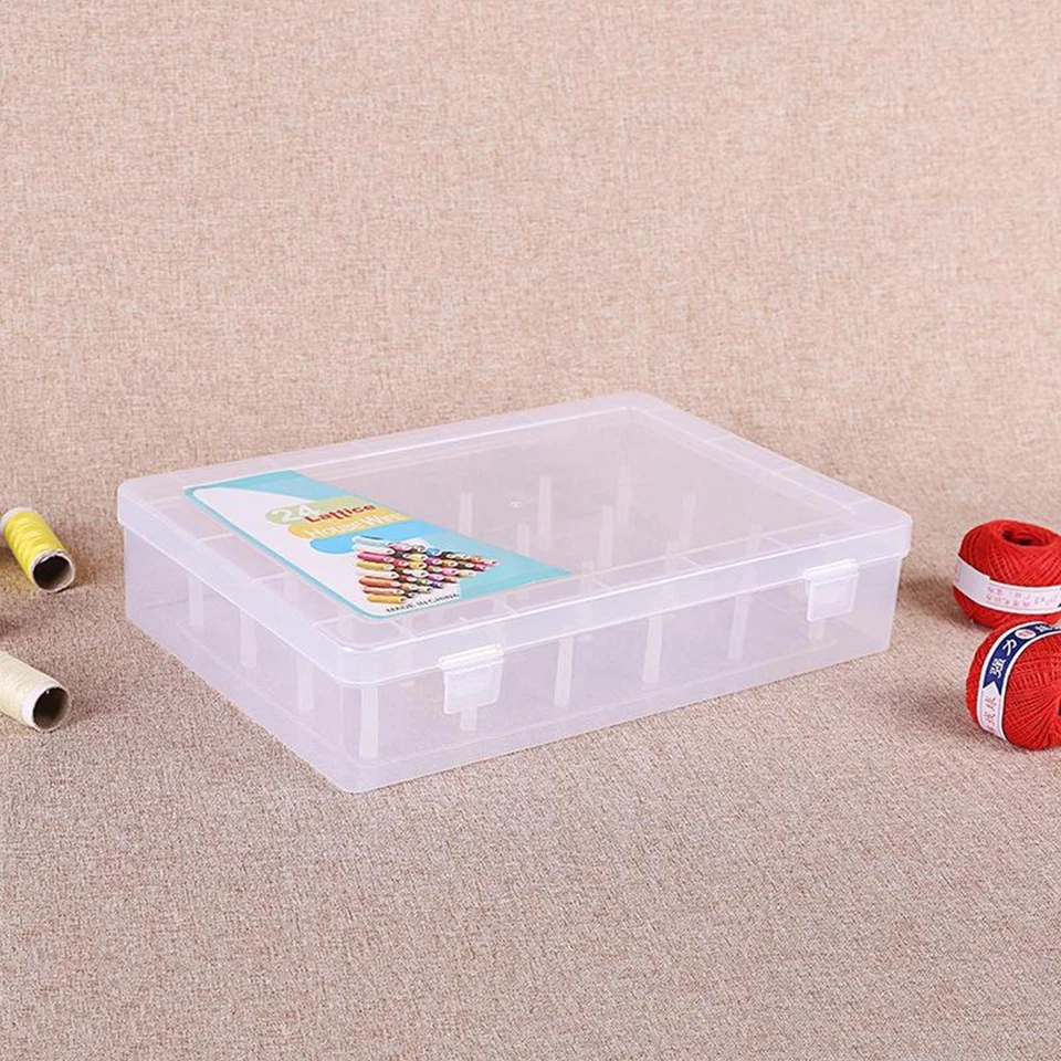 Sewing Thread Storage Box Container Container Holder 24 Part Column Prevents - Image 1 of 4