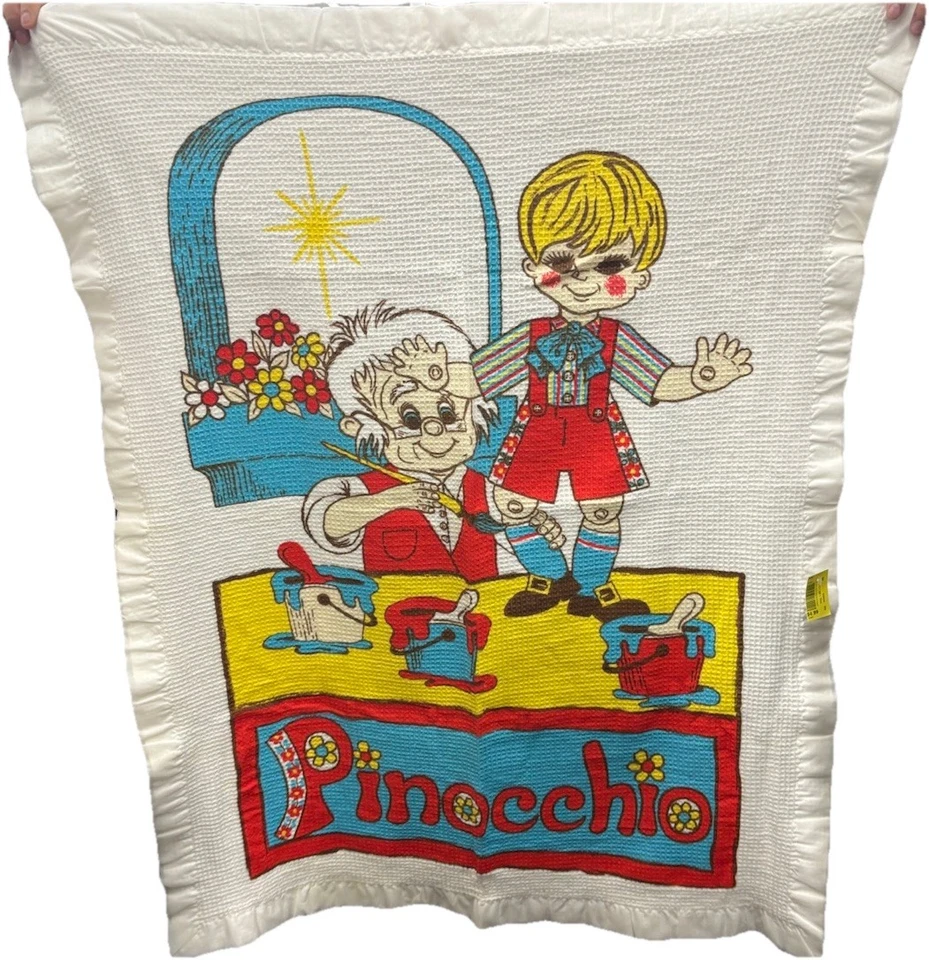 Manta térmica para cuna Pinocho vintage años 70 Foto 1 de 1