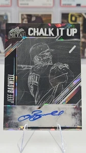 2025 Jeff Bagwell Leaf Metal Baseball Chalk It Up Auto /10《Slab Ready》Astros 🔥 - Picture 1 of 4