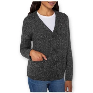 Neu mit Etikett gut getragen Boyfriend V-Ausschnitt Strickjacke Pullover schwarz XXL - Bild 1 von 4