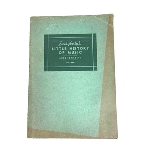 Everybody’s Little History of Music by Dr. Hugo Leichtentritt –1938 Edition - Picture 1 of 14