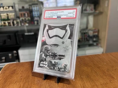 PSA 10 Stormtrooper Character Montages 2015 Topps Star Wars TFA Chase Hit #8 - Image 1 of 2